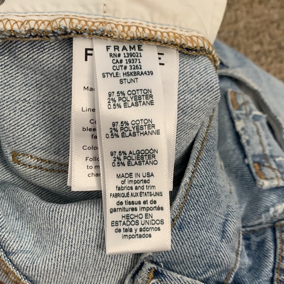 Frame Denim Women’s Heritage Le Sylvia Kick Boot Light Wash Jeans Size 27 - Picture 8 of 8